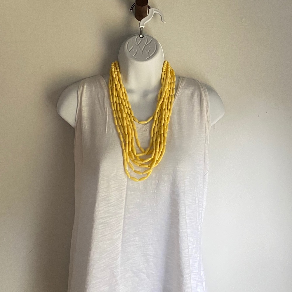 Yellow Beaded Neckless